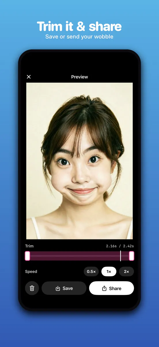 Wobble: Jiggle Photo Effect App Store 공개 화면 5